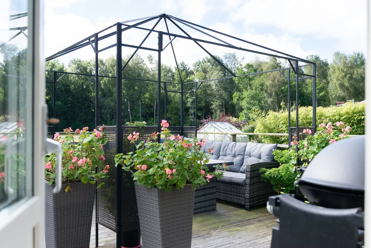 Vacker pergola 
