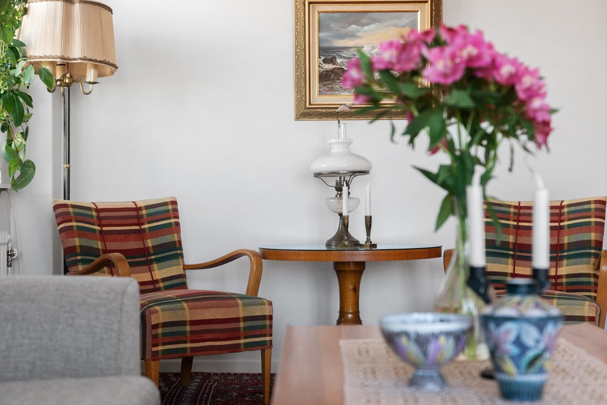 Läshörna eller plats för matsalsbord