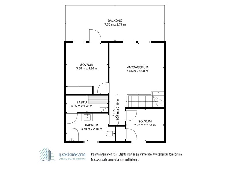 Planritning övre plan