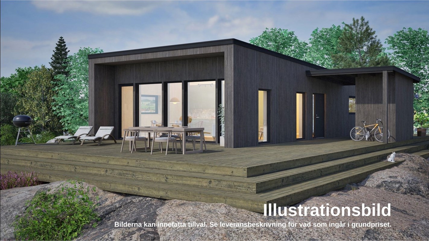 Eller så väljer du ett nyckelfärdigt hus till fast pris