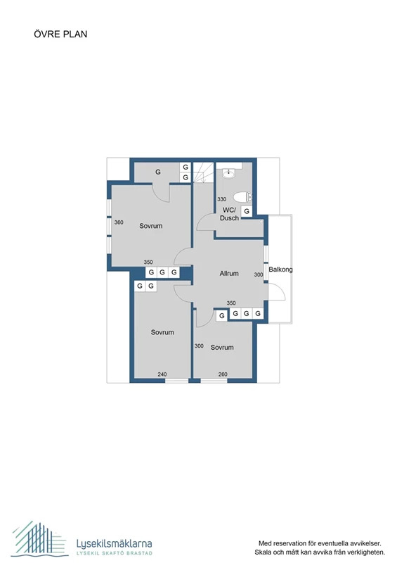 Planlösning övre plan