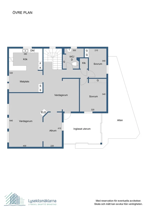 Planlösning övre plan