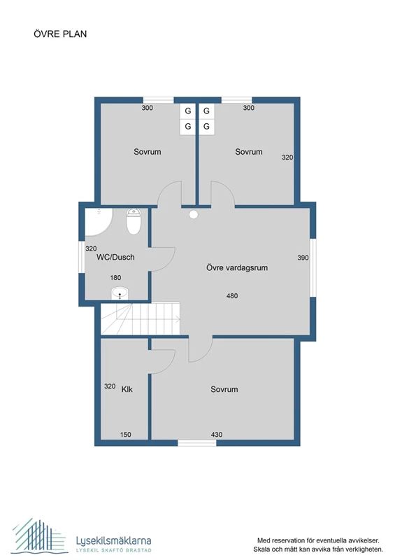 Planlösning övre plan