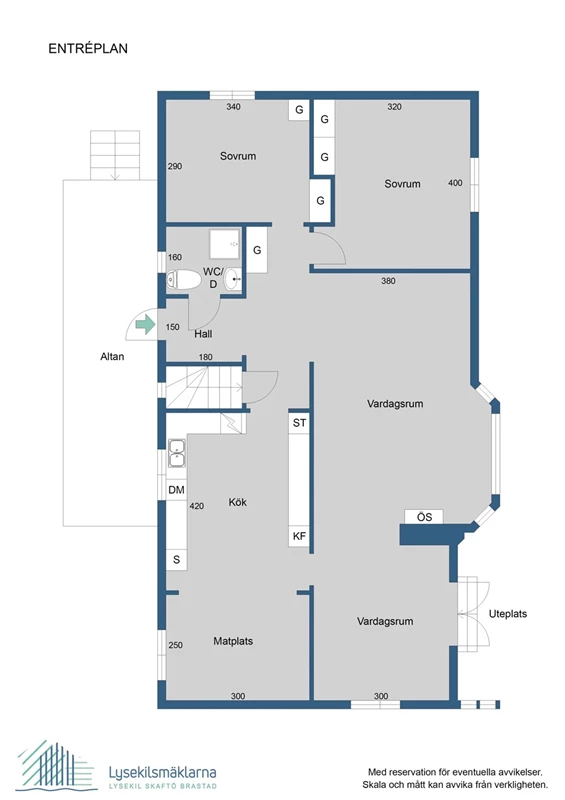 Planlösning, entréplan