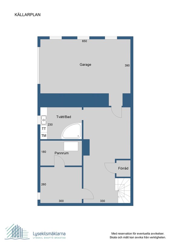 Planlösning, källarplan