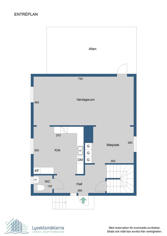 Planlösning, entréplan