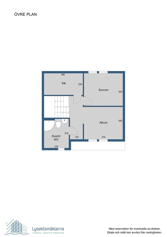 Planlösning, övre plan