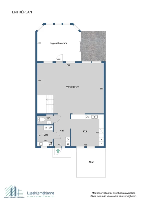 Planlösning, entréplan