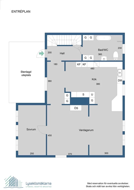 Planlösning, entréplan