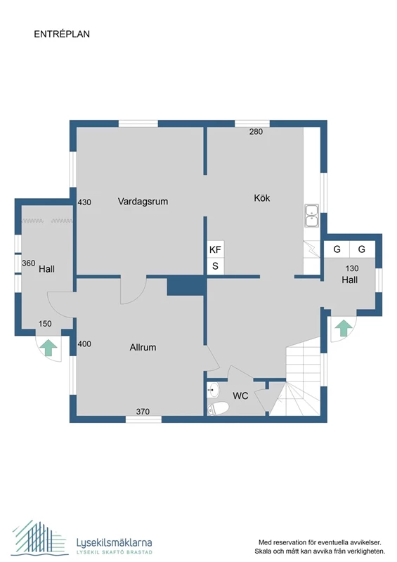 Planlösning, entréplan