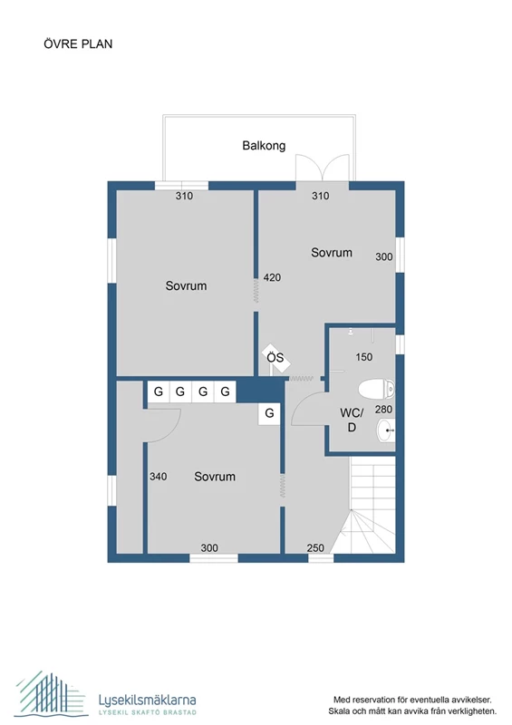 Planlösning, övre plan