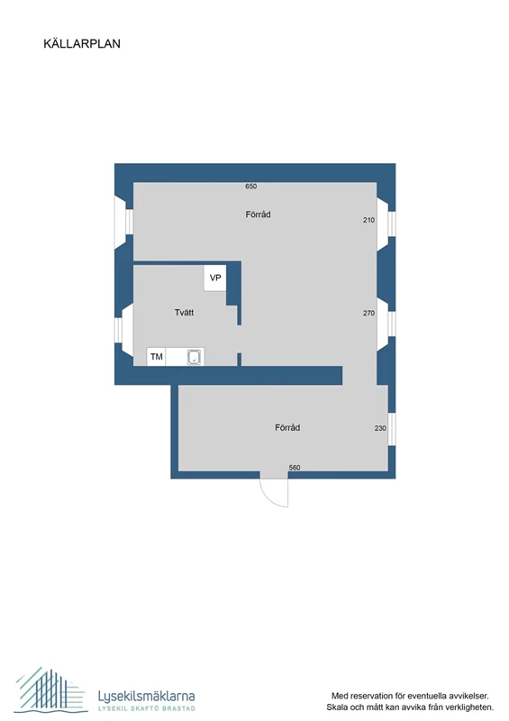 Planlösning, källarplan