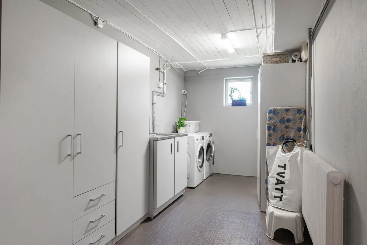 Tvättstuga, källarplan