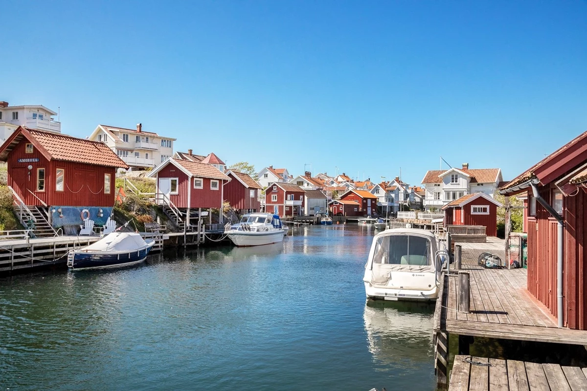 Områdesbild Grundsund - kanalen