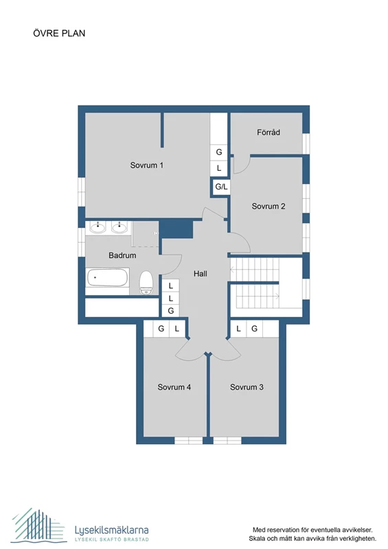 Planlösning, övre plan