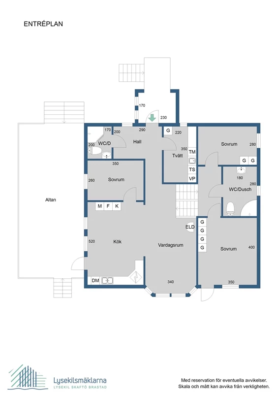 Planlösning, entréplan