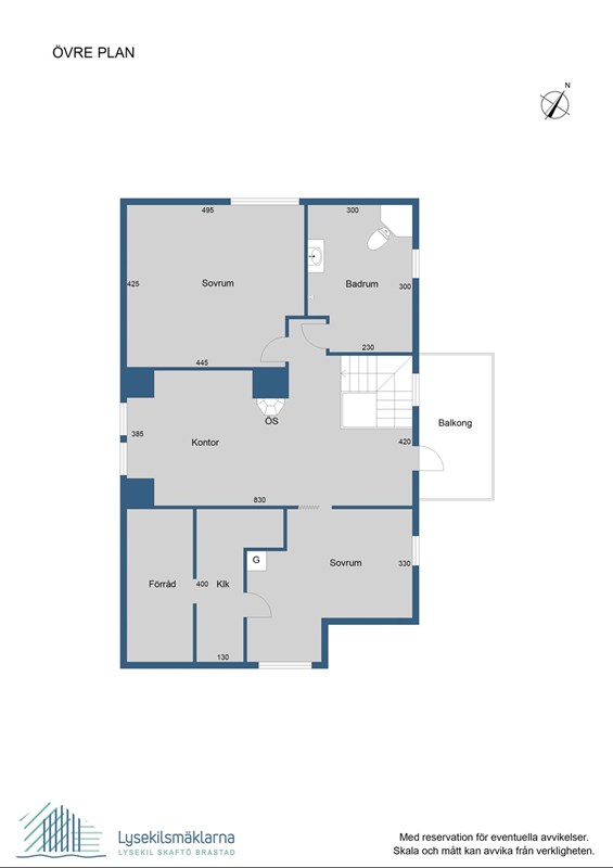 Planlösning, övre plan