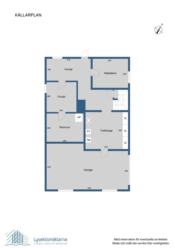 Planlösning, källarplan