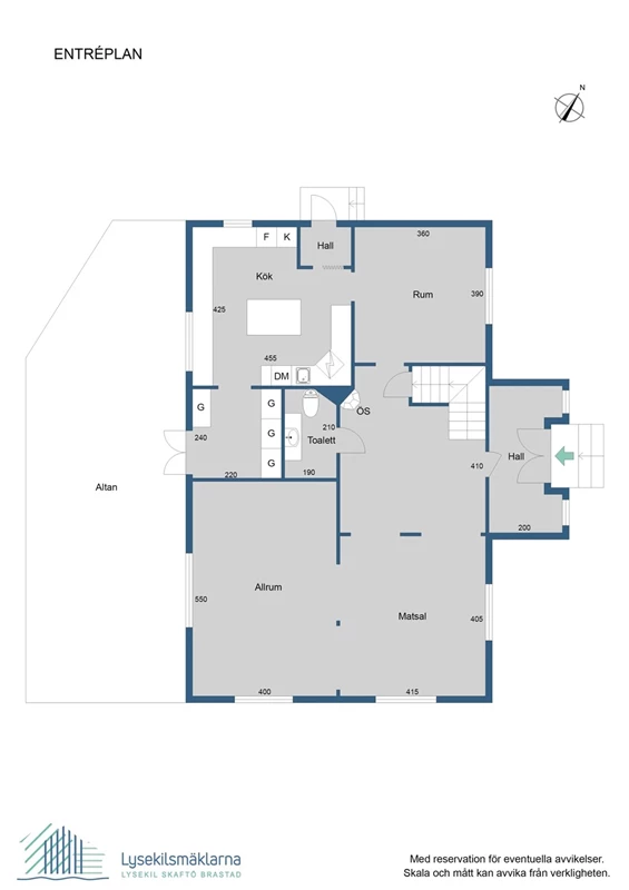 Planlösning, entréplan