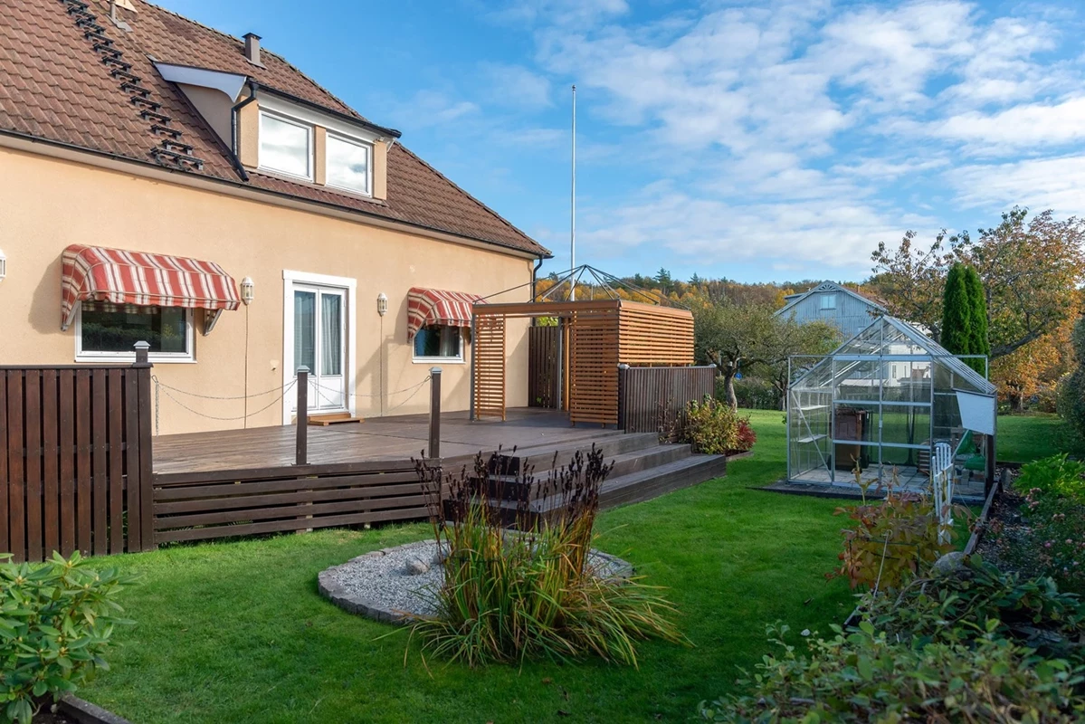 Huset, uppfört 1935 för dåtidens pamp i Brastad Oscar Nyström