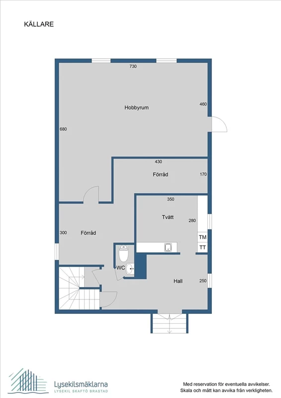 Planlösning, källarplan