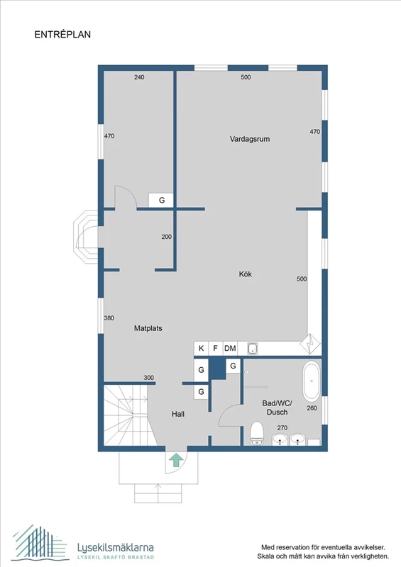 Planlösning, entréplan