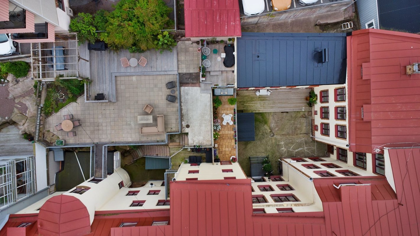 Mitt i stan men ändå lugnt