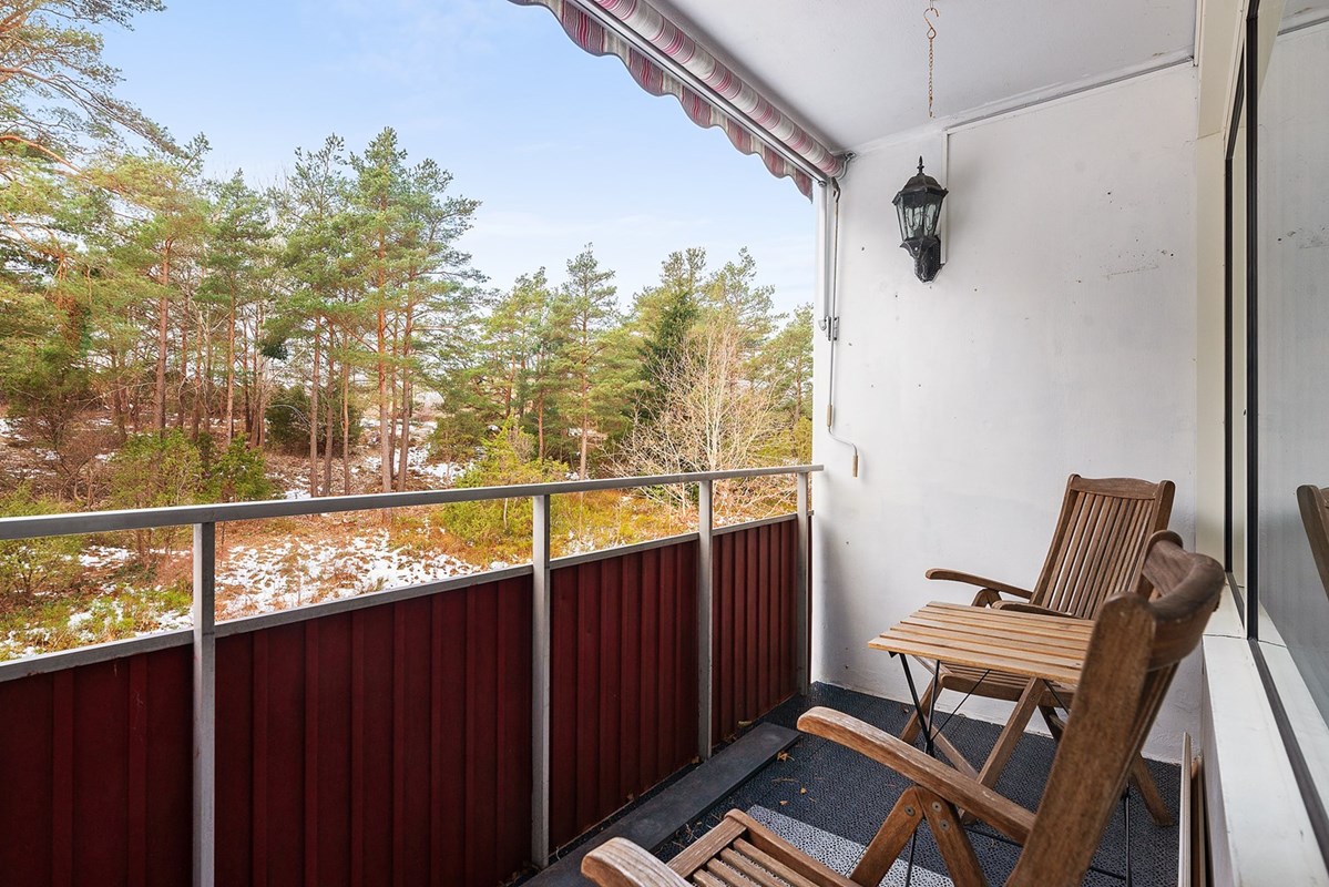 Insynsskyddad balkong