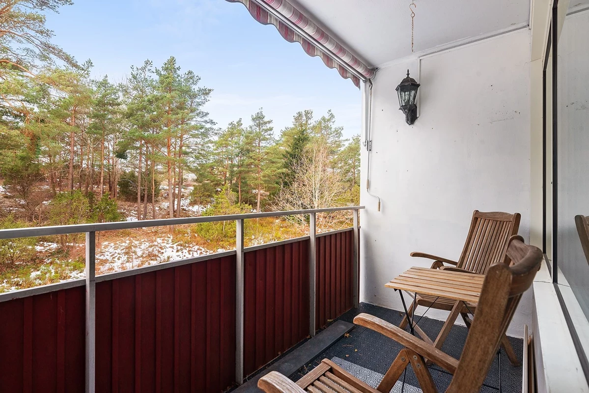 Insynsskyddad balkong