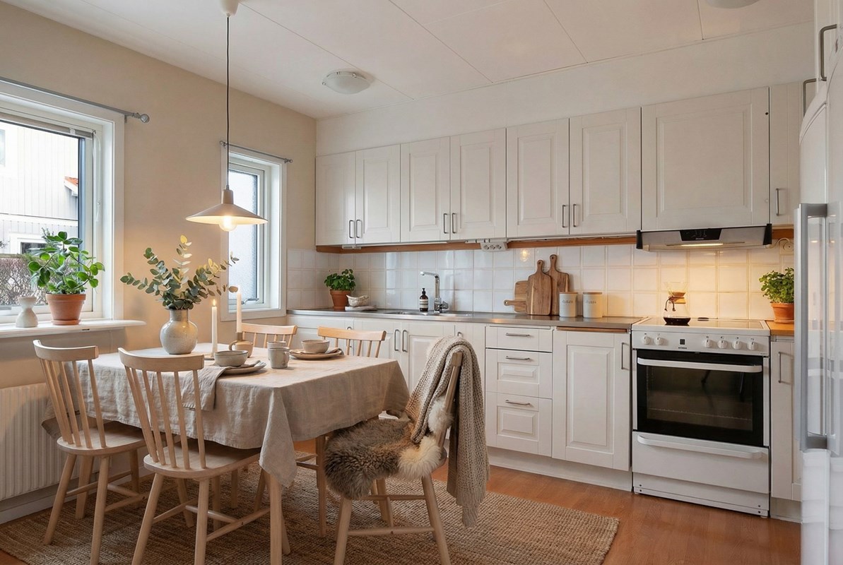 Kök med digital möblering