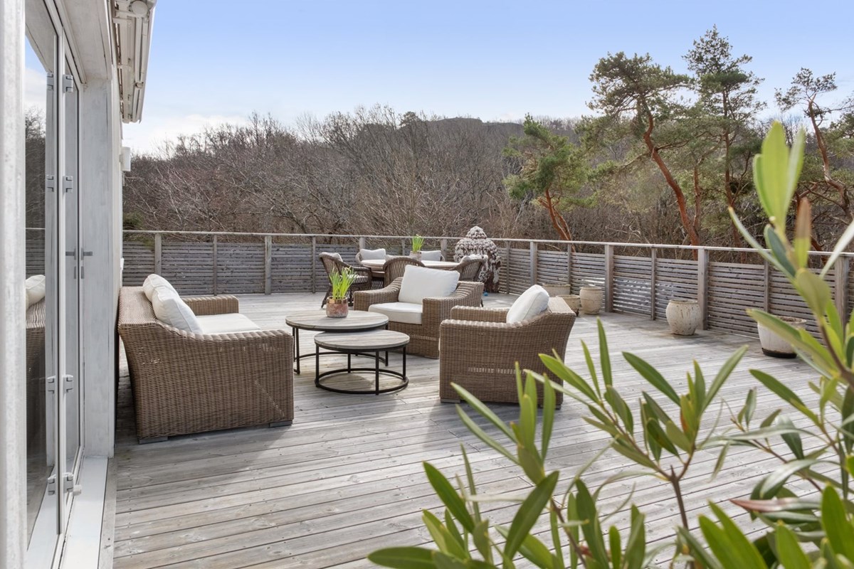 Utemiljön är en naturlig förlängning av huset