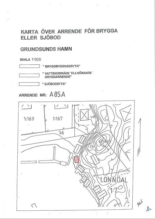 Karta över arrende sjöbod