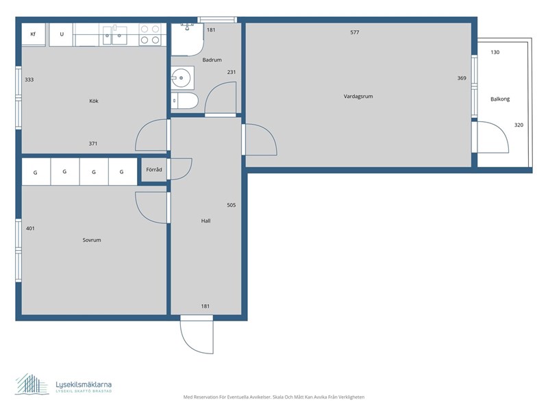Planritning lägenhet 2 (vån 2)