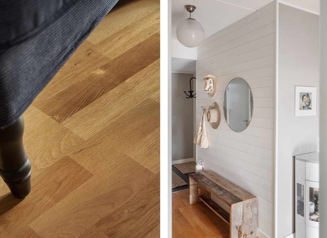 Vackra material och fina detaljer överallt