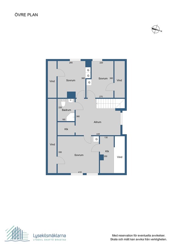 Planlösning övre plan