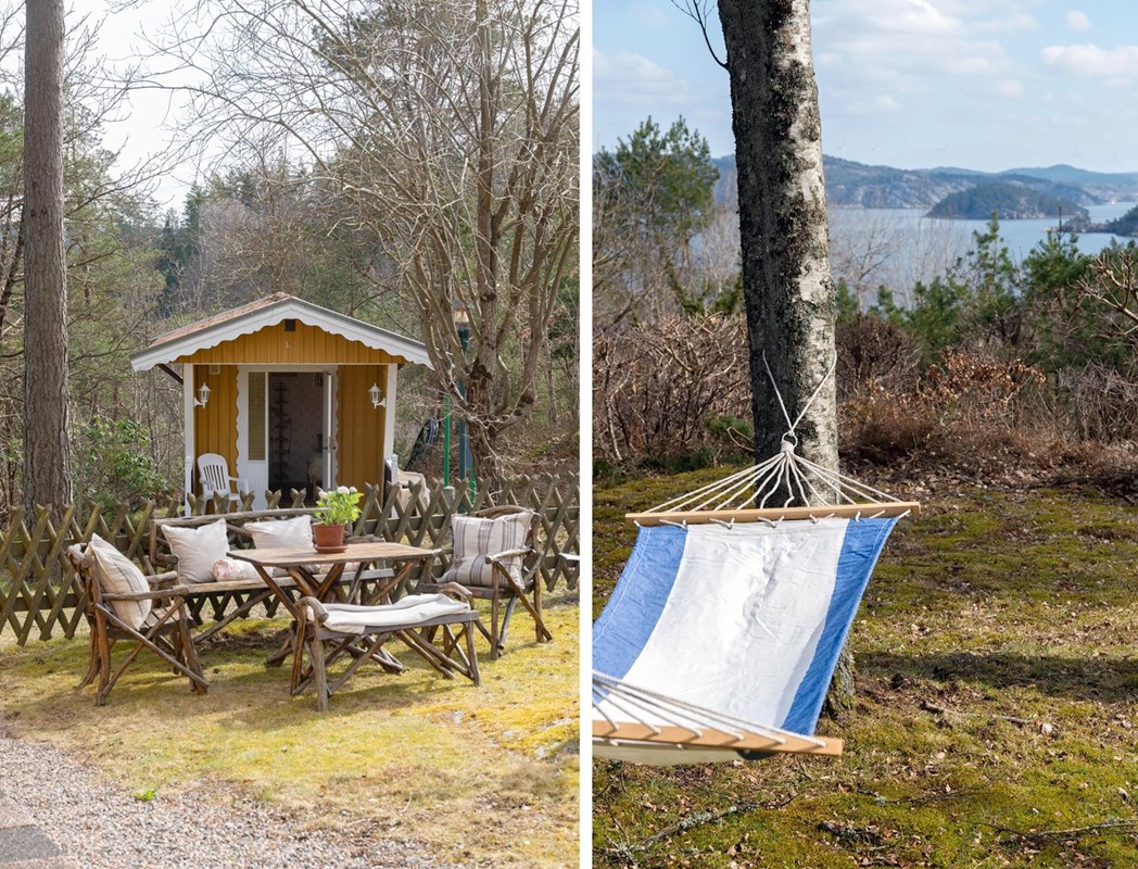 Ett skönt sommarliv att vänta, med en trädgråd full av uteplatser