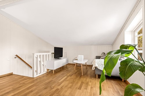 Här kan förstås delas av för få ett större sovrum separerat från allrummet