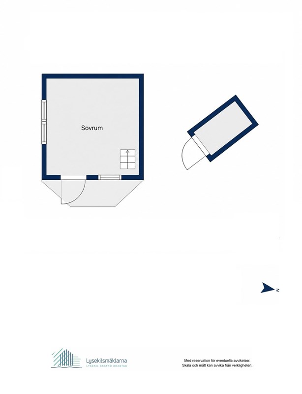 Planritning gäststuga och bod