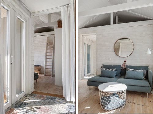 I andra delen av huset rår ungdomarna sig själva, eller du själv får lugn och avskildhet