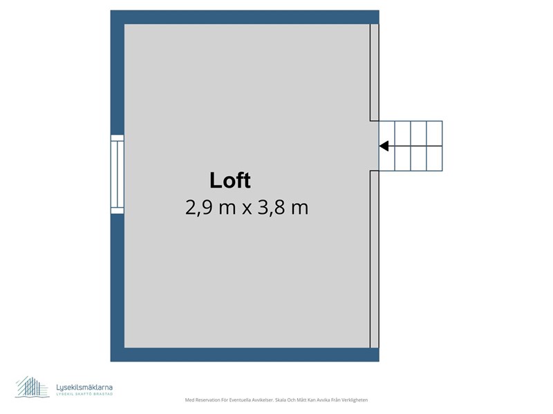 Planritning sovloft