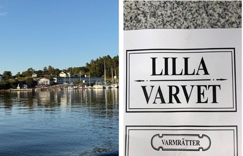 Uppskattade restaurangen nere vid Dragsmarks varv (säljarens privata bild)