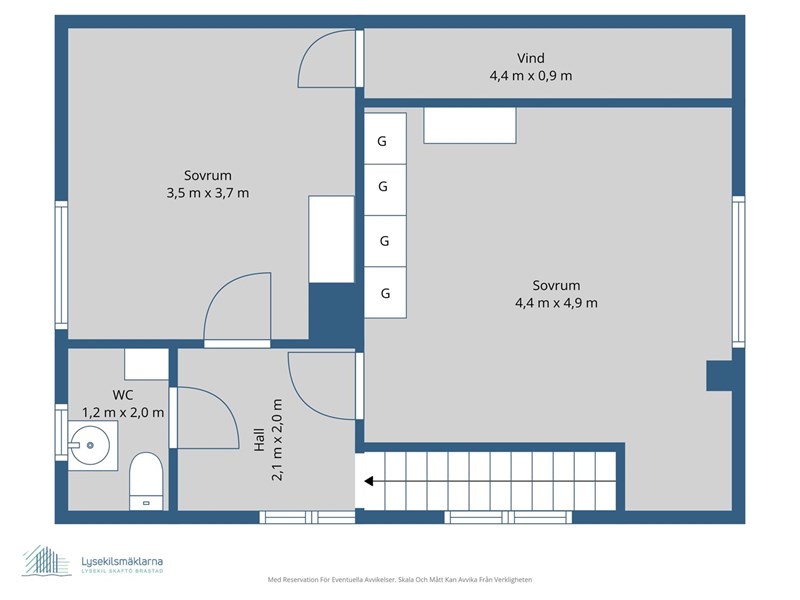 Planlösning övre plan