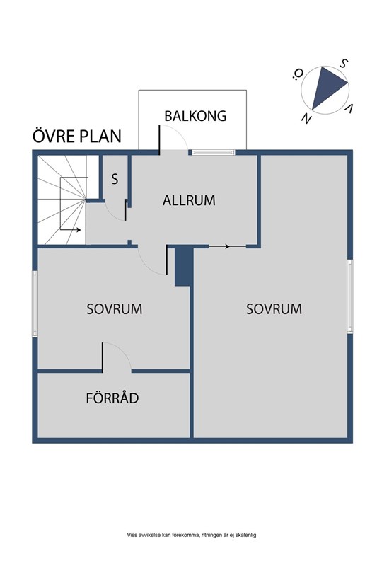 Planlösning, övre plan