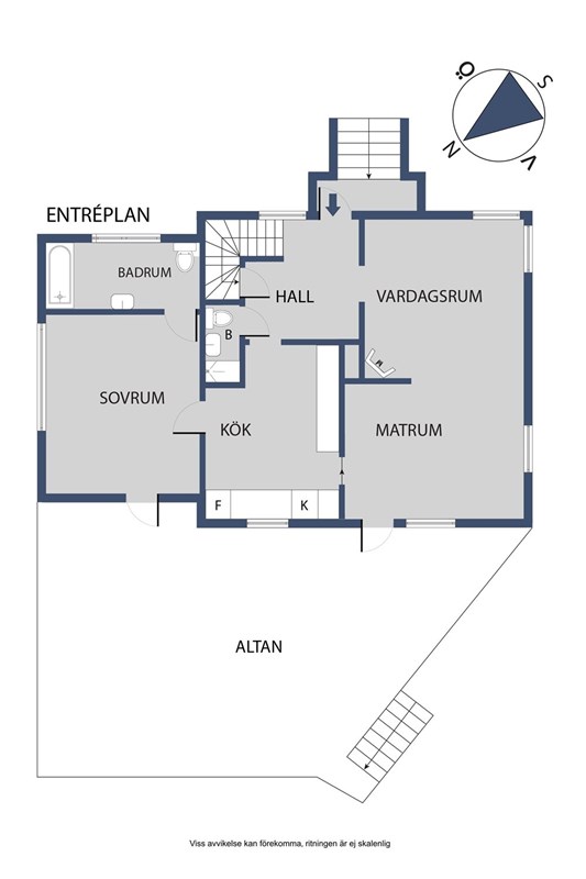 Planlösning, entréplan