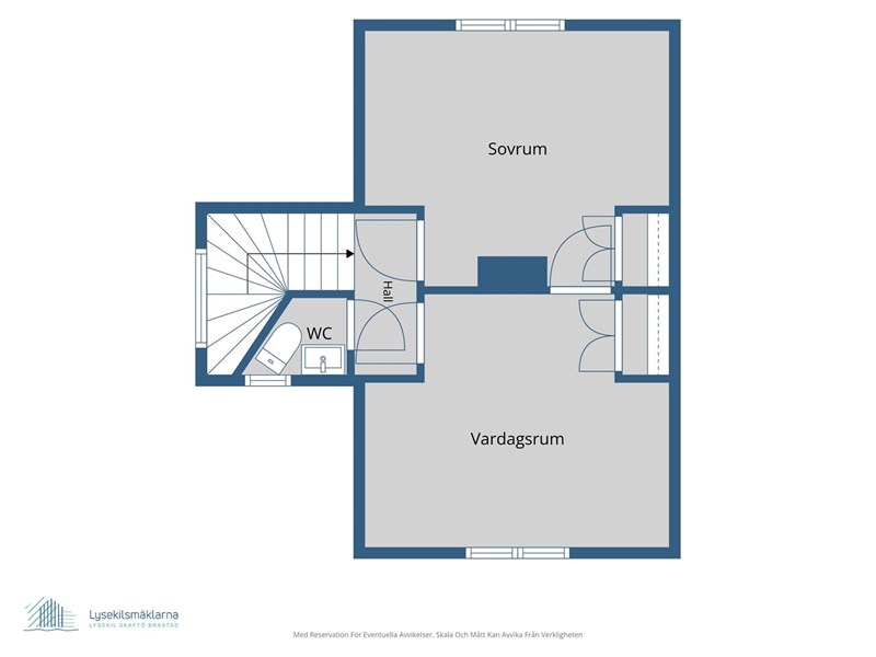 Planritning övre plan