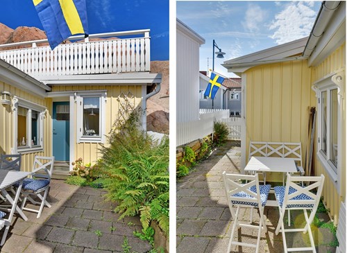 En vind- och insynsskyddad uteplats