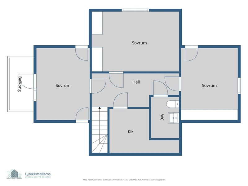 Planlösning, övre plan