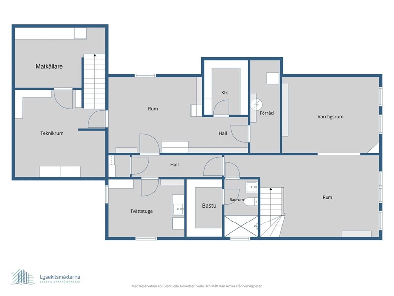 Planlösning, källarplan